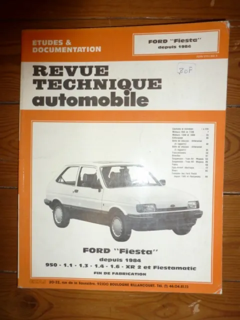 Fiesta 84- Revue Technique Ford Etat - Comme Neuf sous film Origine