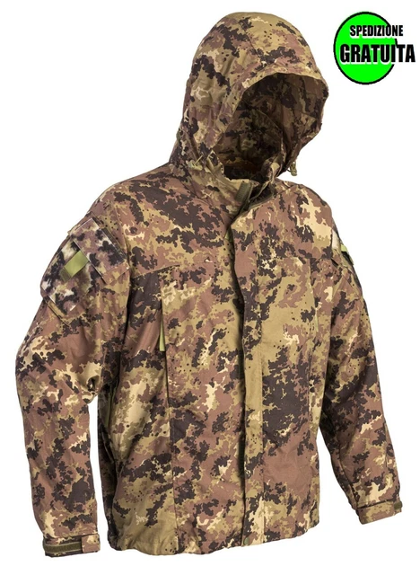 Giacca Giubbino Parka militare softair Defcon 5 hawk vegetata impermeabile