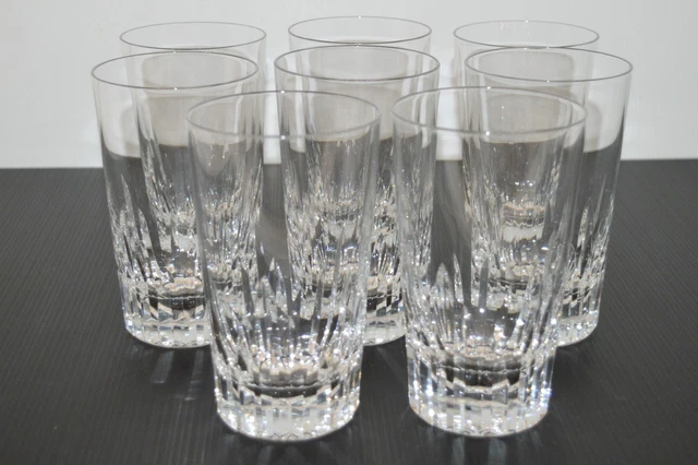 8 GRANDS VERRES CRISTAL BACCARAT A ORANGEADE ou EAU modèle ELEGANT déco TABLE