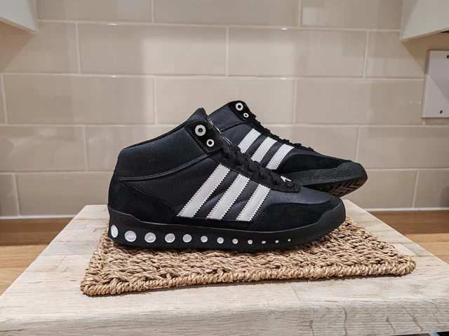 ADIDAS PT TRAINER Size 8 spzl trimm stockholm vintage Blue Neon 24.99 PicClick UK