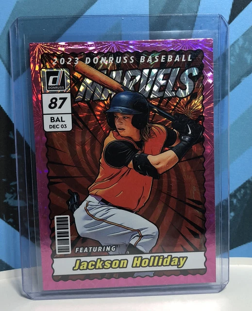 2023 DONRUSS JACKSON Holliday Marvels Pink Fireworks M3 Baltimore