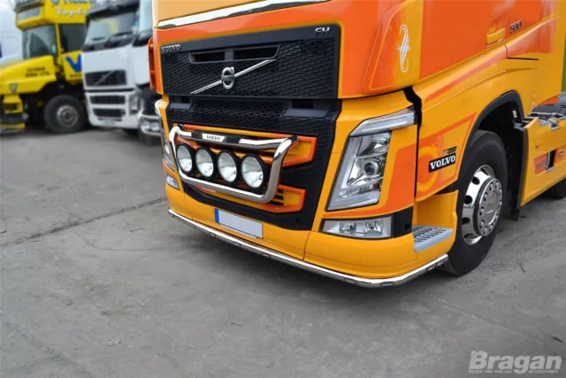 Under Bumper Spoiler Bar + Flush LEDs + Down Lights To Fit Volvo FM4 2013 - 2021