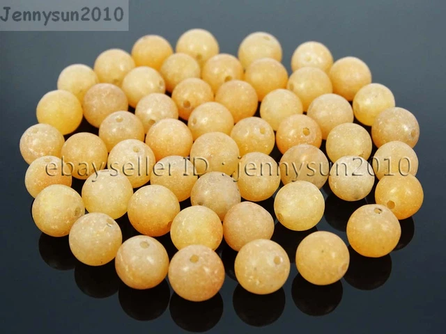 Wholesale Matte Frosted Natural Gemstone Round Loose Beads 4mm 6mm 8mm 10mm 12mm