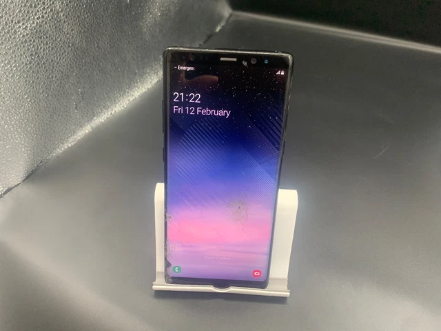 Samsung Galaxy Note 8 Faulty 64GB Unlocked Midnight Black Android Smartphone