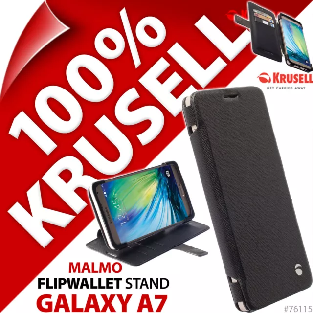 Krusell Malmo Folio Case Flip Case Wallet Cover Protective for Samsung Galaxy A7