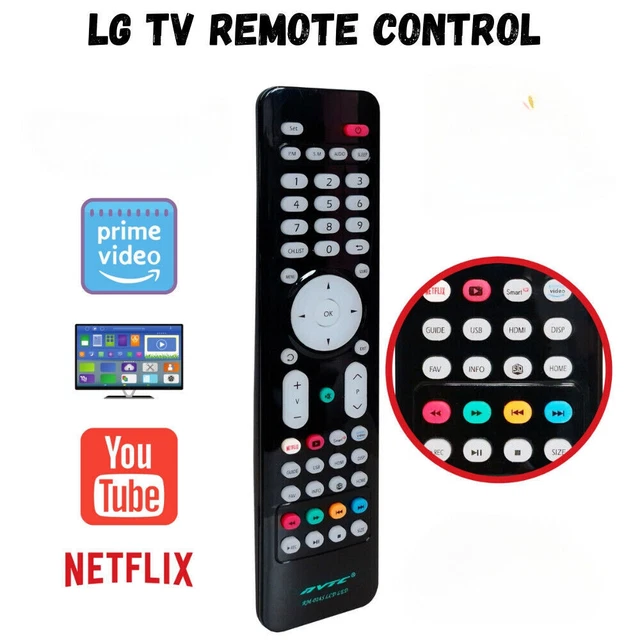 Télécommande De Remplacement Pour TV LG 55LW4500 - Série RM - Neuf Sous Blister