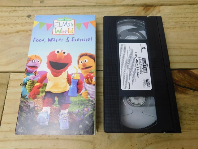 SESAME STREET ELMO'S World Food Water And Exercise VHS £35.62 - PicClick UK