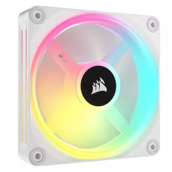 Corsair iCUE LINK QX120 RGB Series, Ventola PWM - 120mm, Bianco