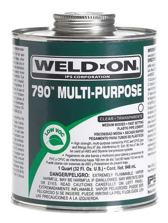 Weld-On 13990 Multi-Purpose Clear Medium Bodied 1/2 Pint