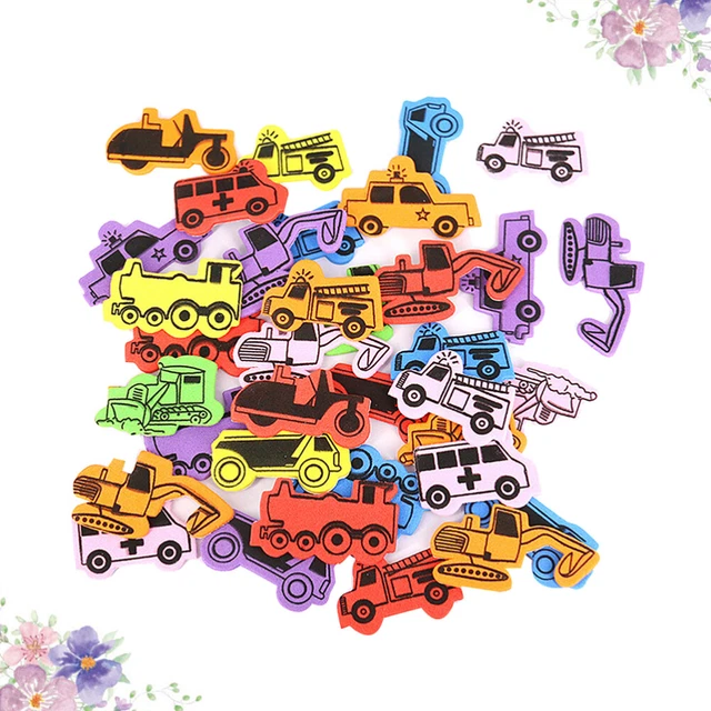 5 confezioni adesivo spugna bambino EVA spugna patch cartone animato adesivo da parete decorazione