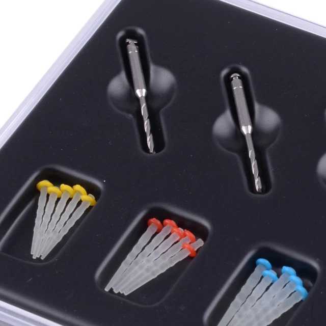 20x Poteau de fibre résine dentaire Foret Dental Resin Fiber Post Drill Bits hi 2