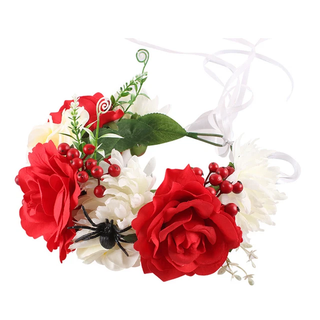 Guirnalda Con Bayas Corona Halloween Guirnalda Halloween Guirnalda Rosa