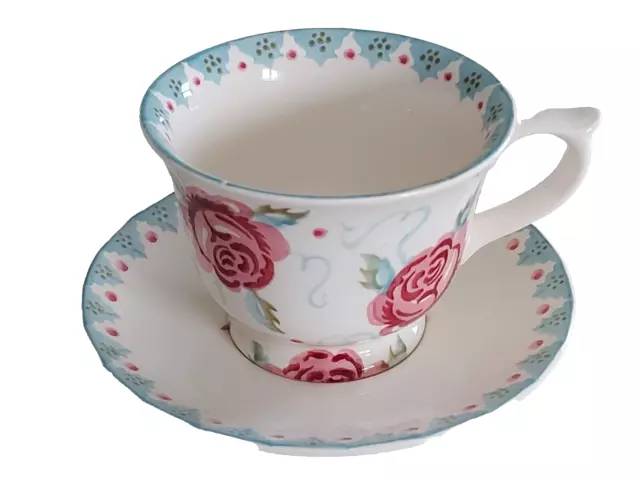 Emma Bridgewater Large Rose & Bee Tea Cup & Saucer - IMMACULATE!