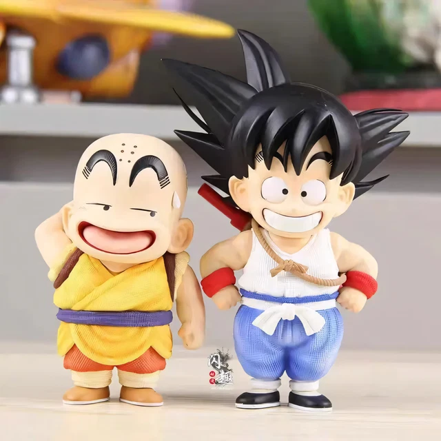 Figurine Dragon Ball Z &ndash; Krillin E Goku 15 Cm In PVC &ndash; Confezione Sigillata