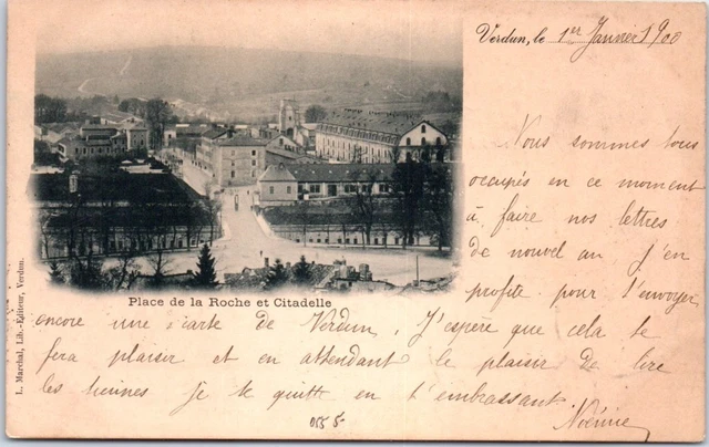 55 VERDUN - place de la roche & citadelle