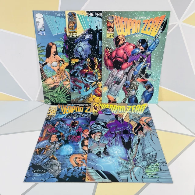 Weapon Zero Comic Book Bundle T-1 T-2 T-3 T-4 #0 - VGC Image - Simonson Benitez