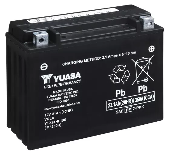Batterie Yuasa ytx24hl-bs Haute Performance Moto Moteur Pièces de Rechange