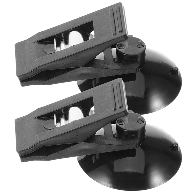 3 Clip Multifunzione Per Auto | Porta Occhiali E Carte | In Pelle E Metallo | Per Aletta Parasole | Design Magnetico - Foto 8