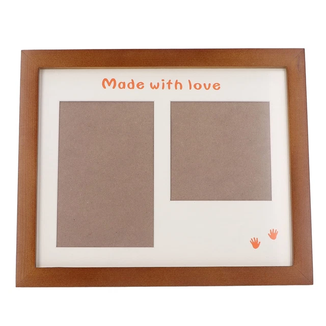 (Brauner Fotorahmen)Baby-Handabdruck- Und Fußabdruck-Maker-Kit