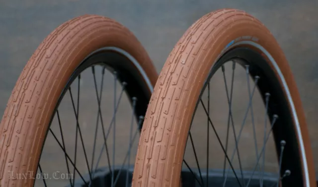 26"x2.35" Schwalbe Fat Frank Cruiser Bike TIRES NOS Vintage Schwinn Tank Bicycle