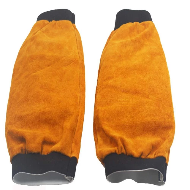 Leather Welding Sleeves Heat Flame Resistant Arm Protection