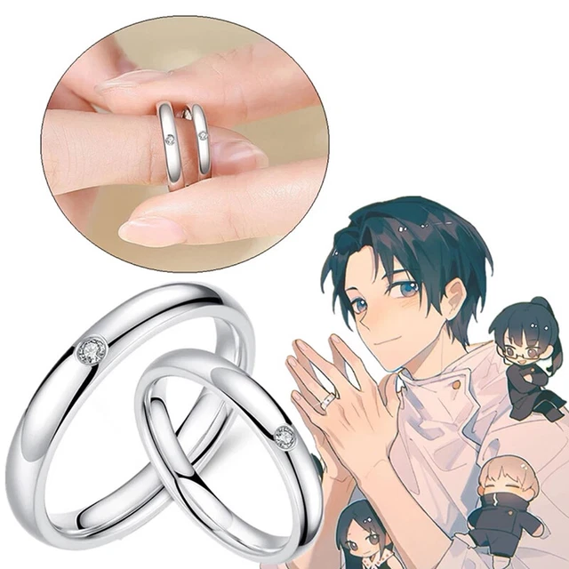 Anime Jujutsu Kaisen Okkotsu Yuta Cosplay Ring Prop Jewelry Adjustable Ri-f;
