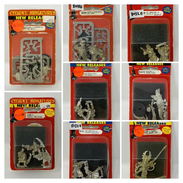 GAMES WARHAMMER Blister 90s Citadel Miniatures NIB OOP (Red) £