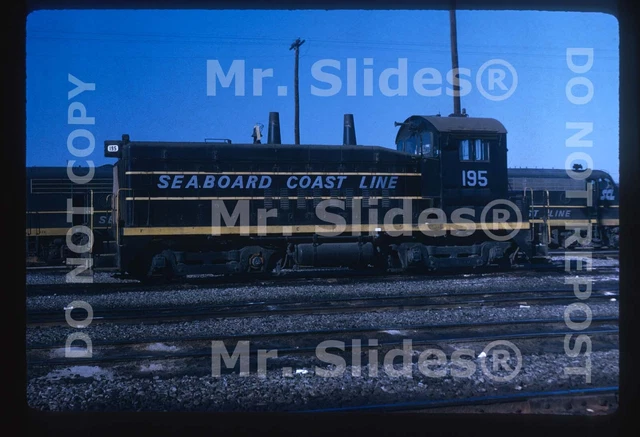 Original Slide SCL Seaboard Coast Line SW9 195 Tampa FL 1968