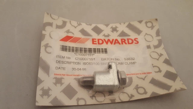 Edward, ISO63/100 Single Claw Clamp, P/N:C10007151, brand new, 4 ea, 4ea/pk