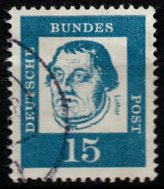 BRD 1961, Michel 351y - Bedeutende Deutsche, 15 Pfg., gestempelt