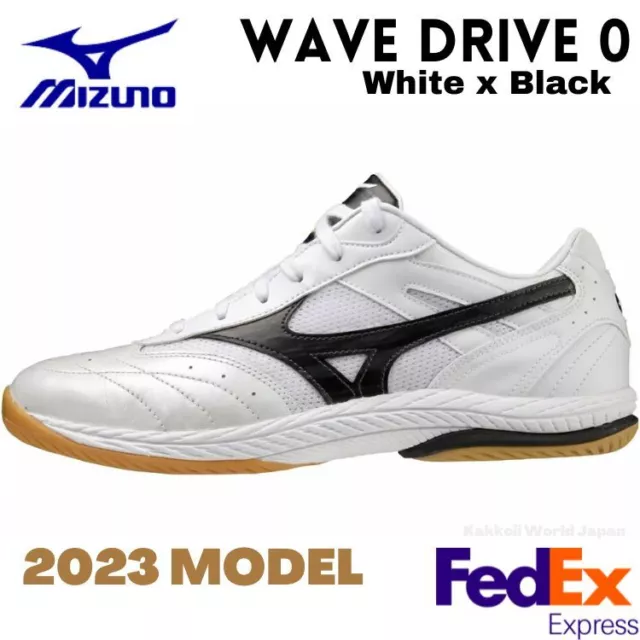 Mizuno Unisex Table Tennis Shoes WAVE DRIVE 0 White / Black 81GA2201 09 NEW!!