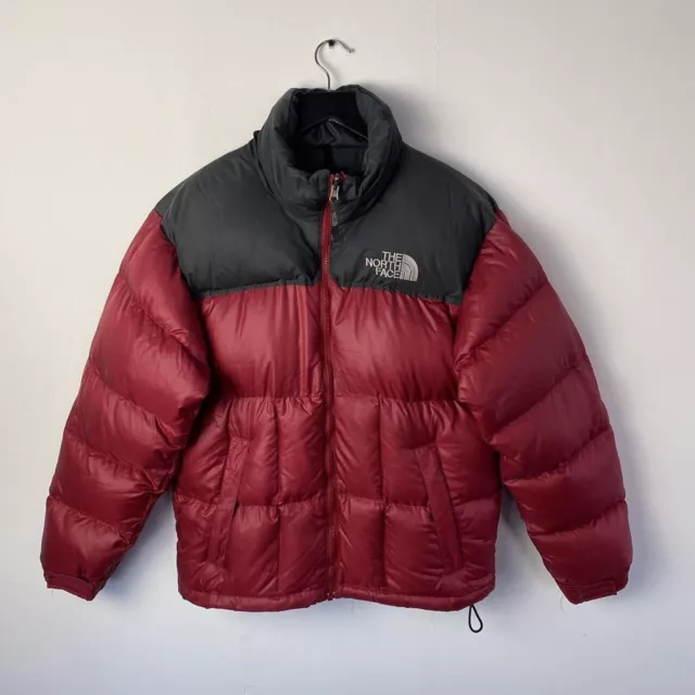 The North Face Retro 700 Puffer Down Jacket Size Small Mens Nuptse Red Bomber S