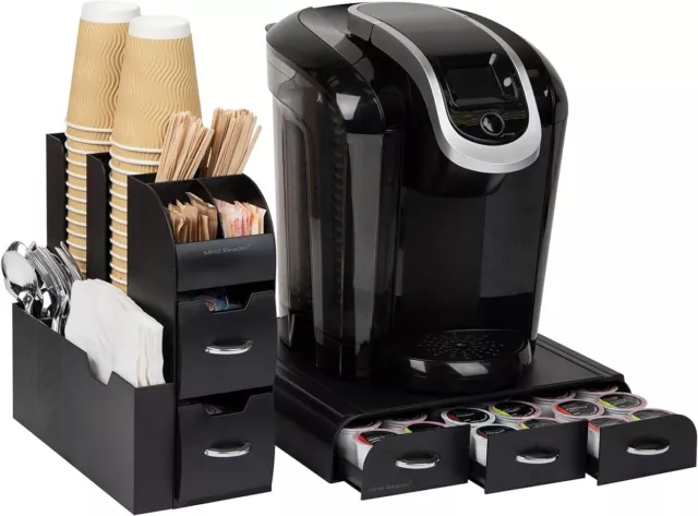 Single Serve Coffee Pod Drawer and Cup Condiment Set, 2 Pcs. , 36 Pod Capacity