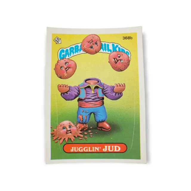 1987 Topps Garbage Pail Kids Original Series 9 #368b Jugglin' Jud Sticker