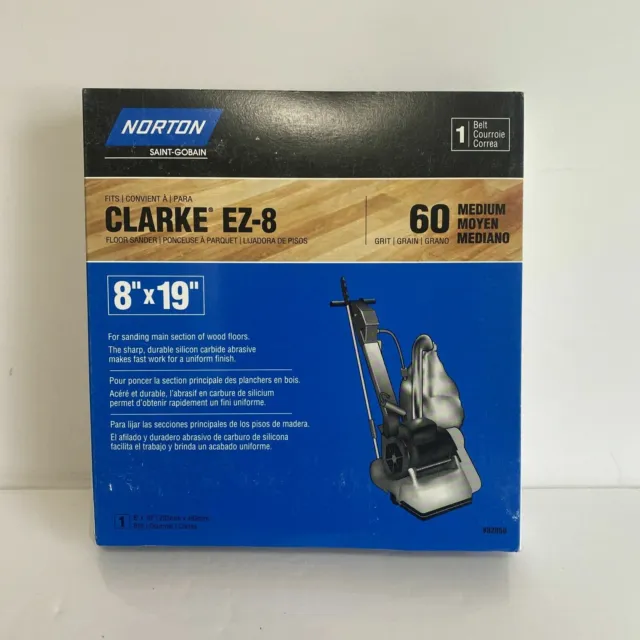 Norton Clarke - American Sanders EZ8 Cloth 8x19 60 Grit Sanding Belt