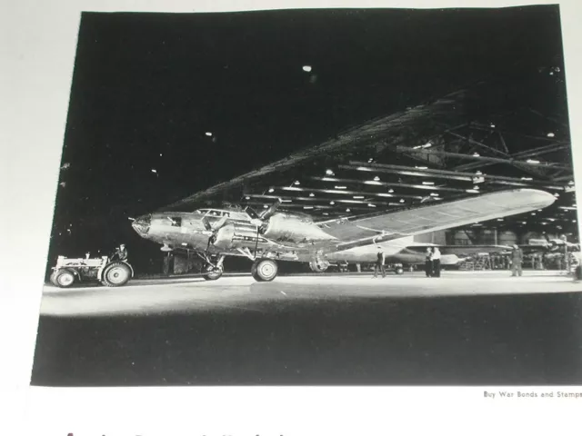 1943 BOEING Aircraft advertisement, FLYING FORTRESS rollout