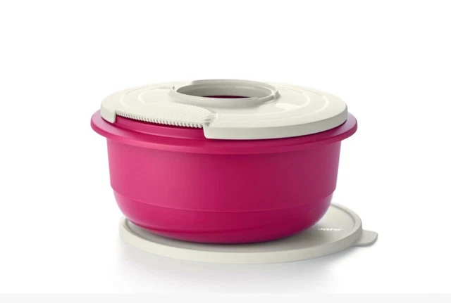 Tupperware Spritzschutzdeckel Weiß – Passend Für Peng-Schüssel, Inkl. Untersetzer, Spülmaschinengeeignet