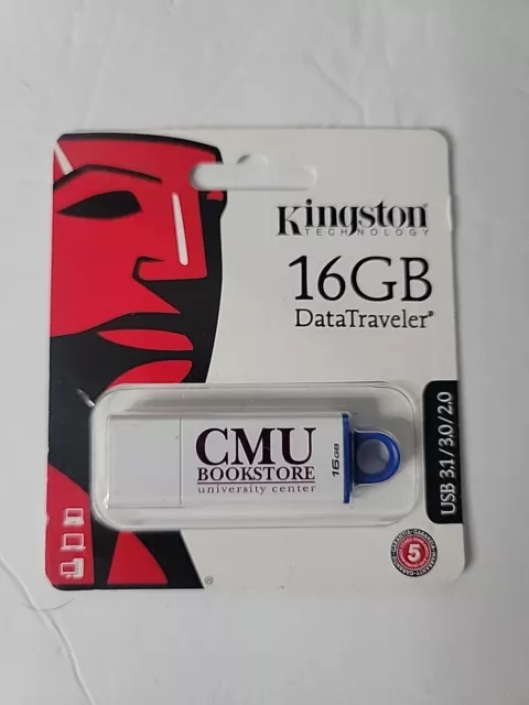 Kingston Technology 16 GB Data Traveler Flash Drive~CMU~USB 3.1/3.0/2.0