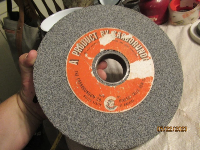 Carbcrundum surface grinder wheel 10"diameter, 1"thick 2"ID never used