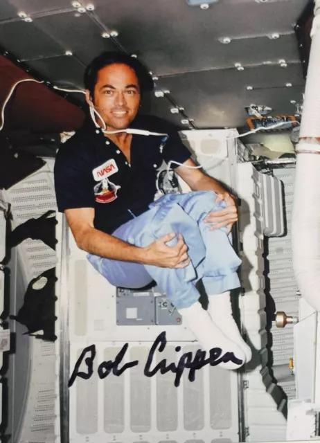 Robert Bob Crippen Hand Signed Autograph Photo NASA Astronaut  Space Shuttle