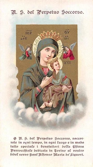 OLD nice rare Holy cards circa from 1950"H6977" san maria