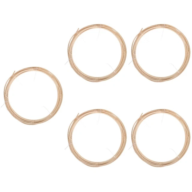 5 rollos rollo de caña de azúcar material de tejido de ratán kits hágalo usted mismo tejido