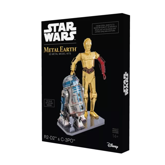 STAR WARS C-3PO & R2-D2 DELUXE SET:Metal Earth Fascinations 3d Stahl Modell Kit