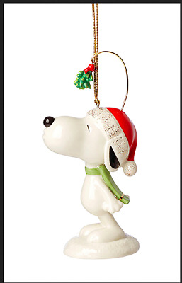 Lenox Snoopy Mistletoe Annual Christmas Ornament New 2022 893716 Peanuts