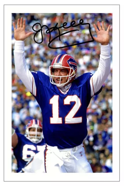 JIM KELLY Signed Autograph PHOTO Gift Signature Print BUFFALO BILLS NFL Football