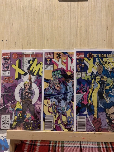 Marvel's "The Uncanny X-Men", Lot Issues 270-272(Jim Lee Signed) 275-6, 278
