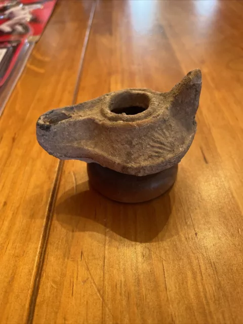 Oil Lamp Terracotta Antique