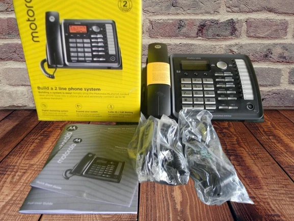 Motorola ML25254 DECT 6.0 Expandable Corded 2-line Business Phone with Caller ID