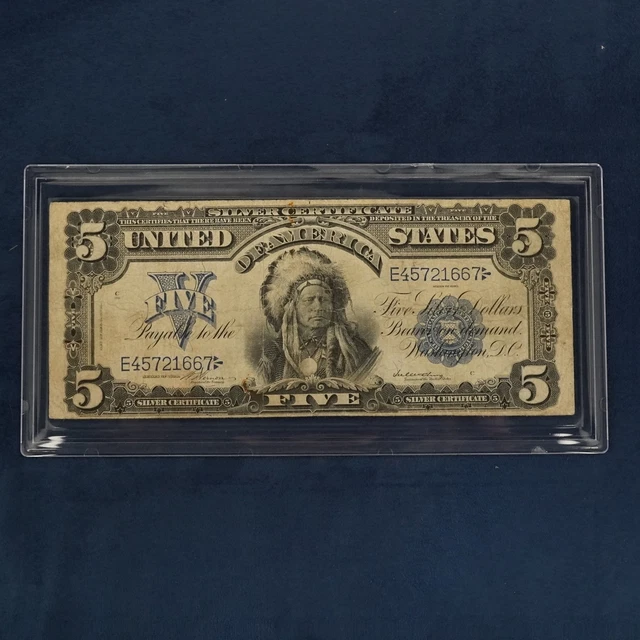 1899 $5 US Silver Certificate Large Note (Fr 274) - Free Shipping USA