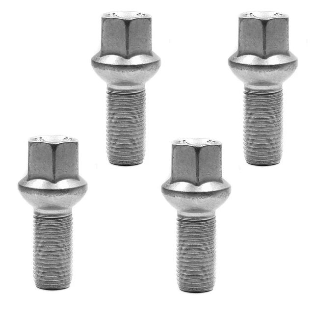 4x Wheel Lug Bolts For Audi Q7 - M14x1.5 Thread, Alloy Wheel Fit, Bimecc Brand